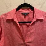 Brooks Brothers "346" Red/Pink Linen Button Down Shirt Size 6 Photo 1
