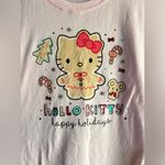 Sanrio Hello Kitty Happy Holidays' Graphic Tee Size L Photo 3
