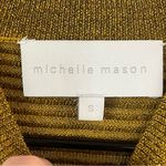 Michelle Mason  simply fabulous! twist-front intermix rib-knit sweater top Small Photo 2