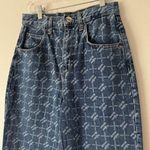 Urban Outfitters iets frans Monogram Denim Baggy Boyfriend High Rise Jeans Women’s Size 27 Photo 4