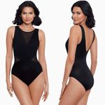 MiracleSuit NWOT Illusionists Palma One Piece Swimsuit in Black Photo 1
