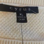 Cyrus ‎ Cream Cable Knit Sweater Womens XL Long Sleeve Pullover Top Photo 4