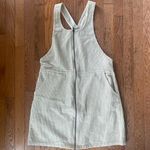 Cozy Casual Beige Corduroy Overall Dress Photo 0