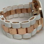 AEO Watch Rose Gold & White tone 40mm Round case watch quartz size 6.5” running Photo 5