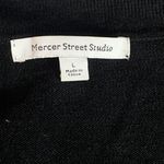 Mercer Street Studio Size Large Christmas Holiday Santa Bead Cardigan Tree Black Photo 7
