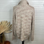 Treasure & Bond  Women's Marled Beige Half-Zip Chunky Knit Sweater Size XL Photo 2