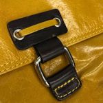 Nina Bossi Mustard Crossbody glazed Leather Bag Yellow Photo 12