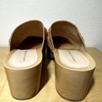 Anthropologie Loeffler Randall Lupa Honey Mid Heel Clog Leather Round Toe Brown 10B Photo 4