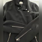 Aritzia Wilfred Mayet Japanese
Crepe Moto Jacket Size Extra Small Black Photo 2