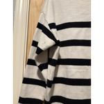 French Connection  Essentials White and Black Striped Pullover Sweater Medium Photo 1