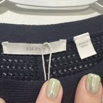 Hugo Boss Boss Hugo Feesa‎ Sweater XS Navy Solid Loose Knit NWT $248 Dolman Crew Photo 1