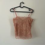 Free People Lacey Essential Pink Lace Cami Tank Top NWT Size S Photo 3