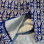 Sea y sand Blue Geometric One Piece Swimsuit with Neckline Size 12 Photo 9