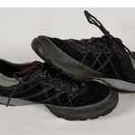 Merrell Mimosa Glee US 9.5 Black Suede Walking Hiking Shoes Sneakers J46580 EUC Photo 2