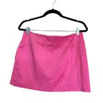 ZARA NWOT MINI SKIRT WITH FLAPS Rhinestone Button Bubble Gum Small Photo 8