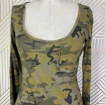 n:philanthropy Boot Camouflage Print Bodysuit in Green Size US XS Photo 2