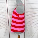 J.Crew Scalloped Striped Cami Halter Tank Top Shirt Pink Red 4 Photo 1