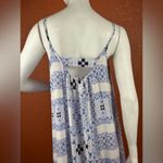 Pink Stitch  Womens Maxi Dress Size 6 Blue Multi Print Spaghetti Straps.  A15 Photo 2