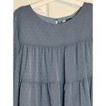 Pretty Garden Women's Light Blue Tiered Long Sleeve Blouse, Polyester, Large Photo 1