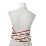 Rosie Assoulin Knit Halter Sash Crop Top in White Open Back Size 6 NWT Photo 6