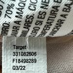 Wild Fable  Floral Ruched Bodycon Mini Dress Handkerchief Hem V Neck Pink Small Photo 4