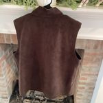 Ralph Lauren Lauren  Brown Polyester Zip Up Vest size XL Photo 3