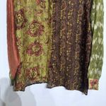 Savannah Morrow  Multicolor Silk Cliff Blouse Sz M NWT Photo 3