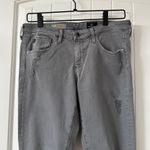 AG Adriano Goldschmied Legging Super Skinny Gray Distressed Low Rise Jeans 29R Photo 1