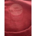 Life is Good Top Womens XL Cranberry Red JOY Christmas Short Sleeve T-shirt Photo 5