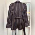 Banana Republic  Navy & Gold Striped SPENCER SUIT JACKET Blazer Size XS NWT $230 Photo 6