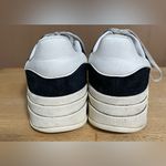 Adidas  Gazelle Bold Core Platform Black/White Suede Sneakers; Triple Sole; 8.5 Photo 5