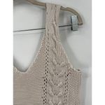 Fate Knit Sweater Women Small Beige‎ Cable Knit Minimalist Granolagirl Coastal Photo 5