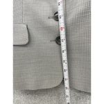 The Limited  Women's Travel Suit Jacket Gray Check Size 0 Long Sleeve Wool Blend Photo 8