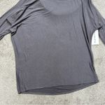 Athleta NWT Women’s Threadlight Asym Relaxed Longsleeve Shirt in Silver Bells XL Photo 3