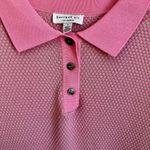 Current Air  Pink Fitted Ribbed Polo Top Photo 2