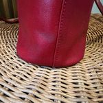 Longchamp  VTG Red Leather Double Strap Shoulder Tote Shopper Bag - READ Photo 10