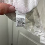 Loft women’s silver clear beaded neckline elastic hem blouse tank top medium Photo 3