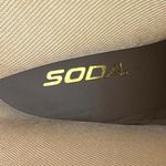 Soda NEW  White Stitched Faux Leather Pointed Toe Western Cowboy Ankle Boots Sz 8 Photo 5