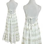 Aerie  Tie Dye Maxi Dress White Size Small Ethereal Goddess Summer Bohemian Beach Photo 9