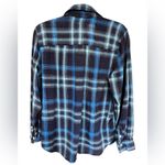 Mossimo Blue Plaid Button Photo 3