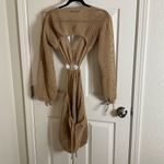 Women's Summer Swim Cover Up dress size Large Tan Photo 14