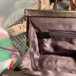 Adrienne Vittadini Beautiful vintage 90’s-Y2K  silver leather lace clutch boho Photo 6