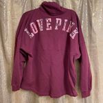 PINK - Victoria's Secret  Maroon Cowl Neck Pullover Logo Sweater Medium Photo 0