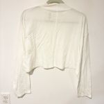 Free People  We The Free Size XS Ivory Mock Neck Cropped Long Sleeve Top NEW Photo 4