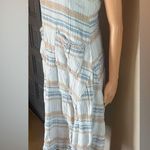 Free People  Striped Midi Dress - Cream and Tan Photo 5