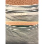 Lands End Sleeveless Light Aqua Blue Cotton Tank Top Womens Size 1x 16W Photo 1