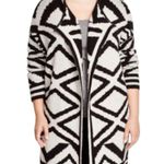 Nic+Zoe  Geometric Mirrored Angle Chunky Open Front Cardigan Womens Size Medium Photo 2