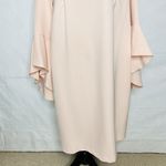 Eloquii NWT  Long Bell Sleeve Shift Midi Dress Zip Back Light Pink Women Size 14 Photo 2
