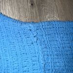 Free People  Be Yours Cowl Neck Chenille Sweater Blue Small Photo 6