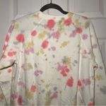 Old Navy Women’s XS Oversized Cream Paint Splatter Sweatshirt NEW Photo 5